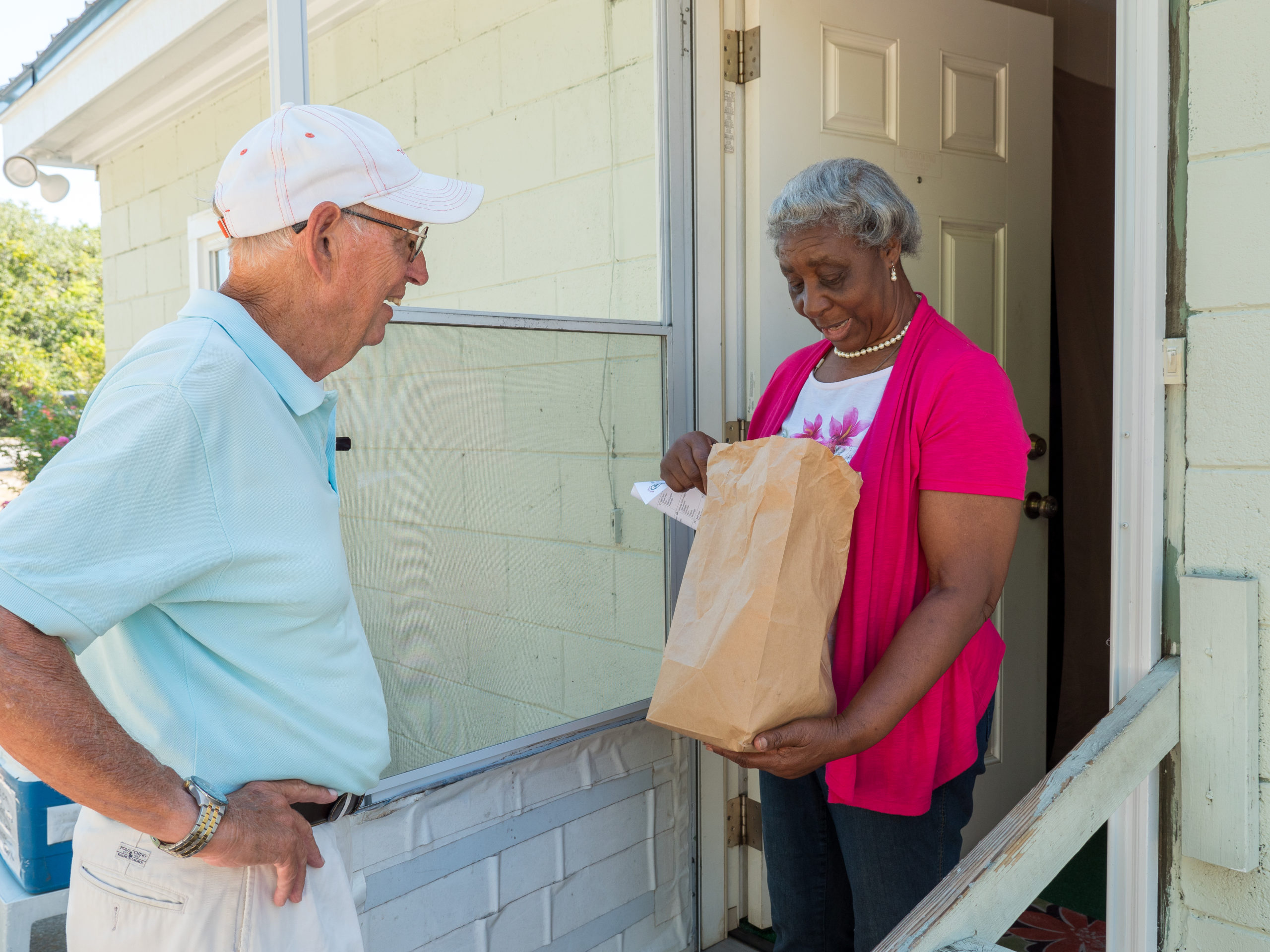 Beaufort Fund Grantee interacts with community