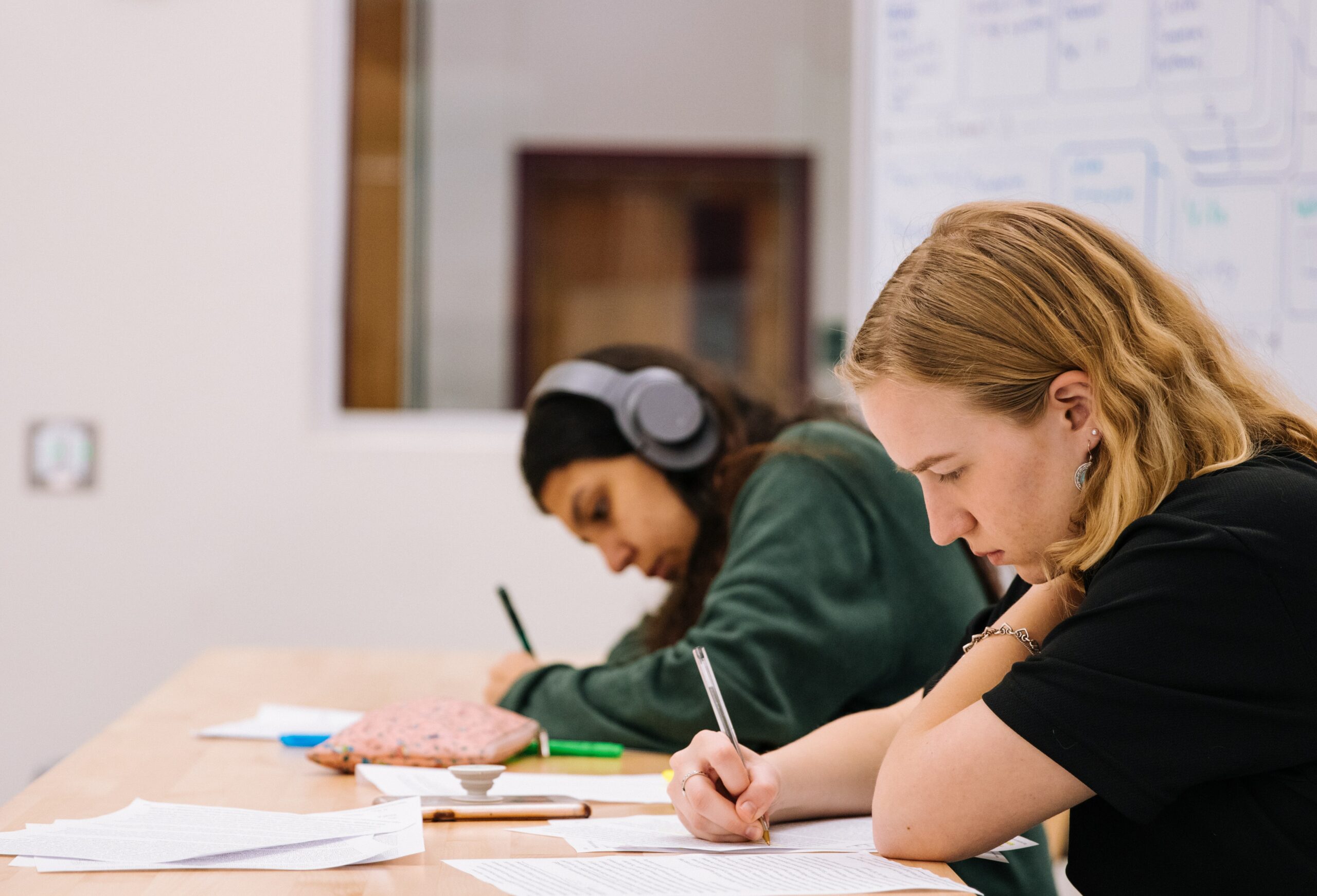 Students studying together